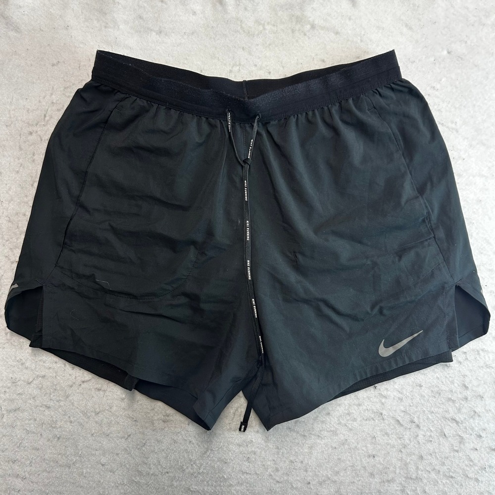 Nike Running Shorts Mens Small Black Dri-Fit Athletic 5" Inseam